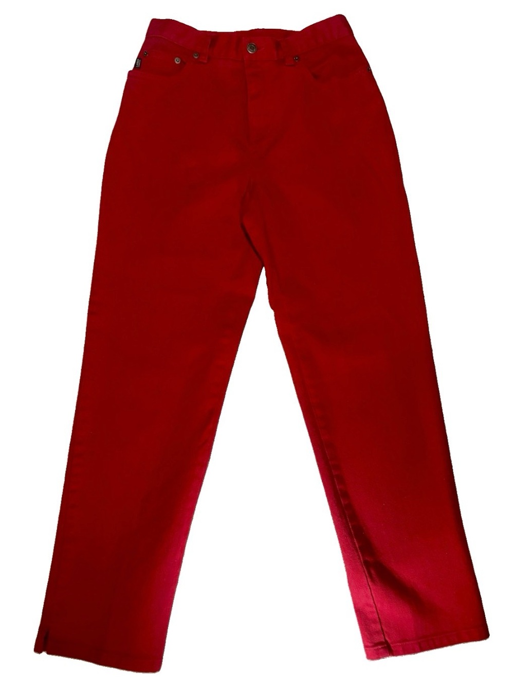 Lauren Jeans Co. Ralph Lauren Women's Red Straight Leg Jeans Size 6
